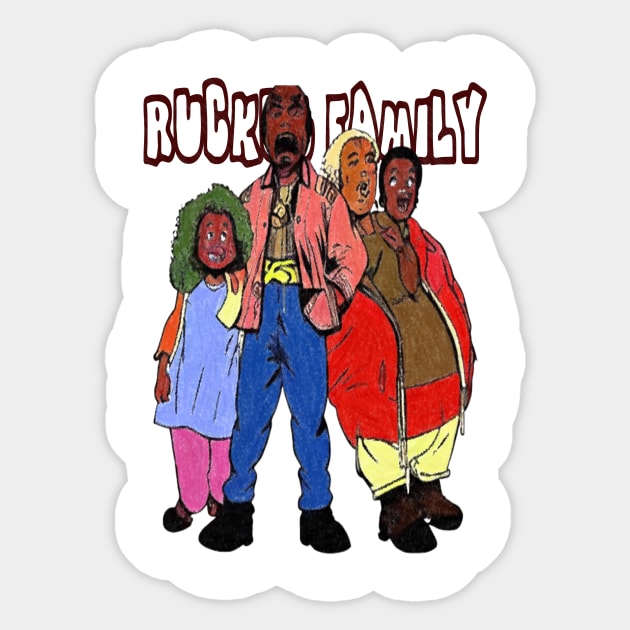 vintage ruckus fam Sticker by PAIN-BRUSH